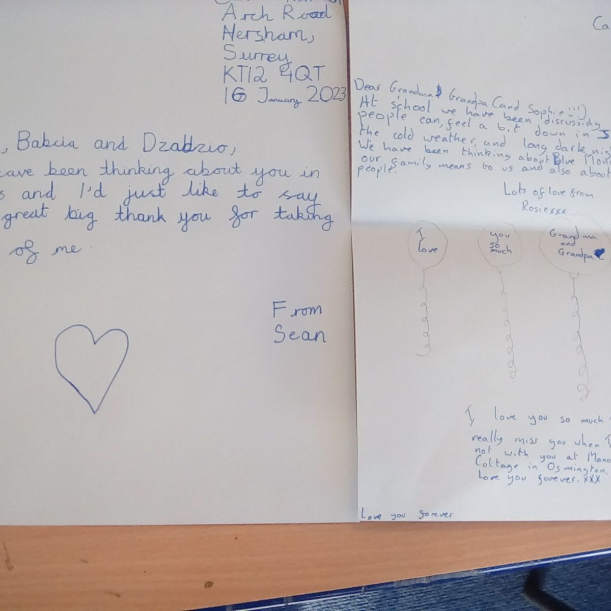 Cardinal Newman Catholic Primary School - Coral Class - Blue Monday letters